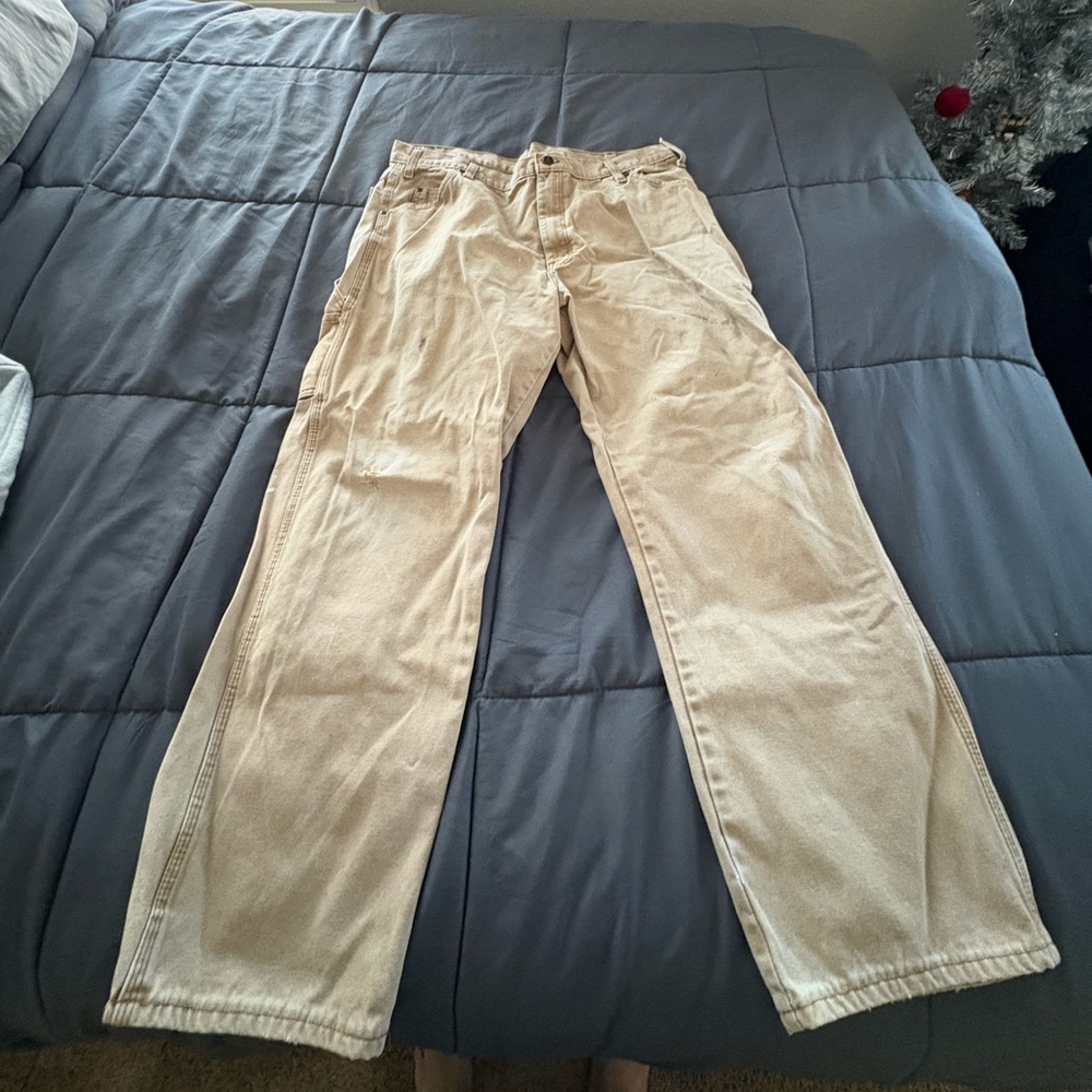 Dickies Men's Relaxed Fit Tan Jeans
